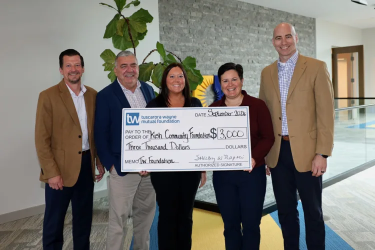 Tuscarora Wayne donates $3,000 to Kish for the Cure